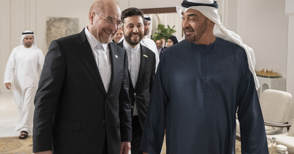 Iran's parliament speaker visits UAE, meets MBZ as detente continues(02)